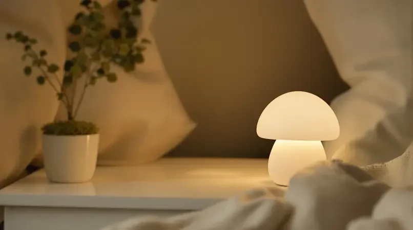 蘑菇造型的小夜灯 封面